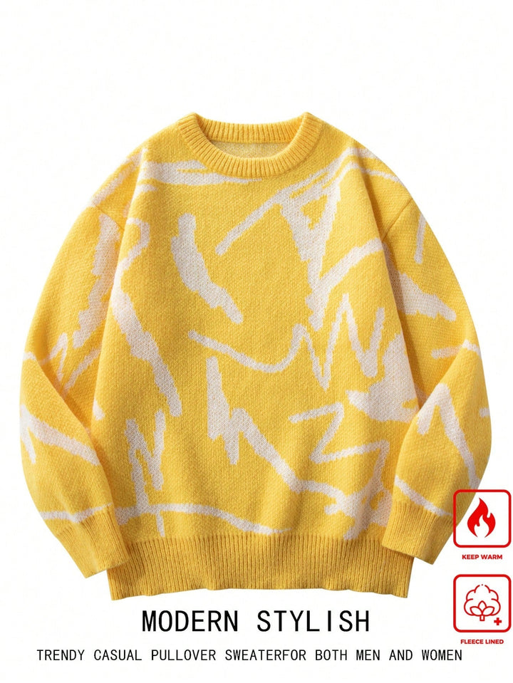 Herrenpullover mit grafischem Print - Arvid