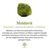 Feine Natürliche Moldavit Halskette - Lyra