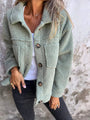 Kurze Teddyjacke - Dion | Warm mit stilvollem Reverskragen