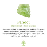 Natürlicher Peridot mit Zirkonring - Selene