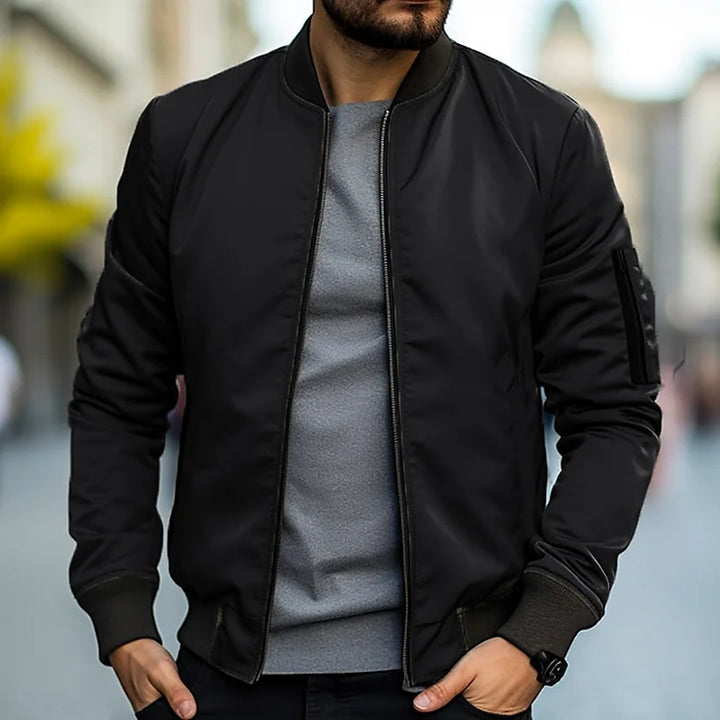 Herren Bomberjacke mit Arm Tasche – Jaron