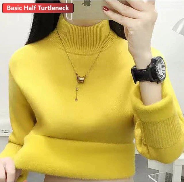 Eloise Samtgefütterter Rollkragenpullover | Stilvoll & warm