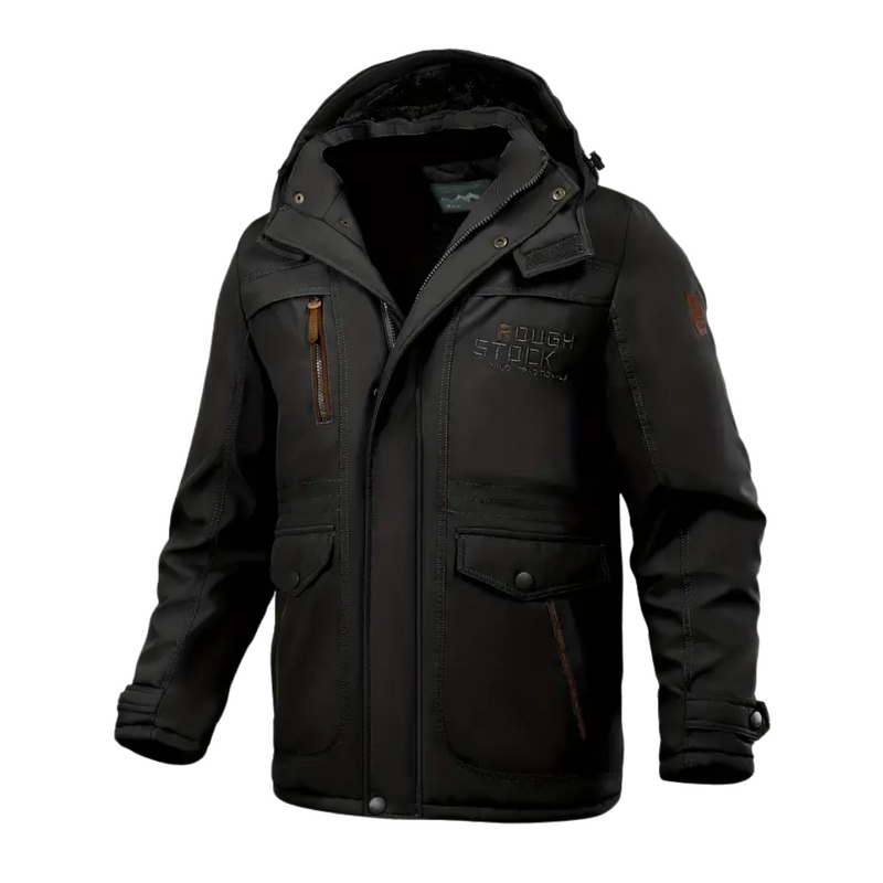 Heren Winterjas gevoerd met pluche & capuchon – Stellan