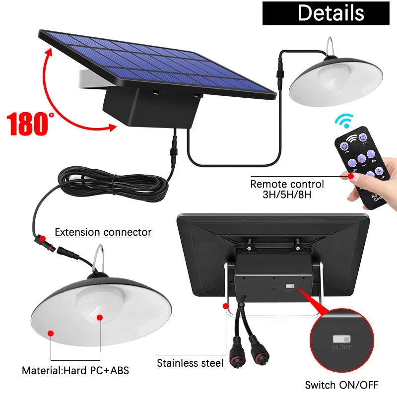 Kabelloses Solar-LED-Lampenset mit Fernbedienung – TwinRay