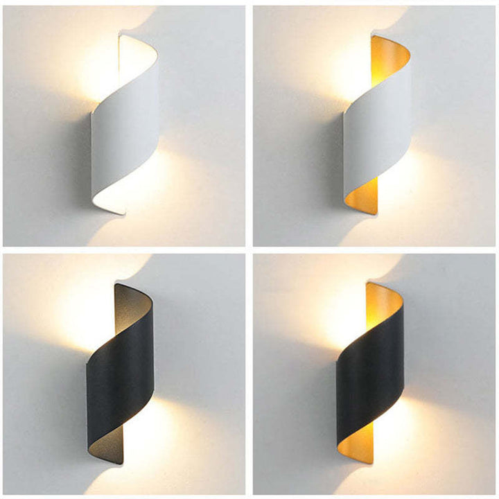 Moderne Spiral-LED-Wandleuchte - TwistLight
