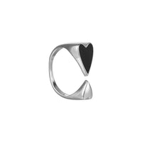 Verstellbarer symmetrischer Herzring - Evelyn