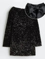 Trendiges Glitzer-Midikleid - Stella
