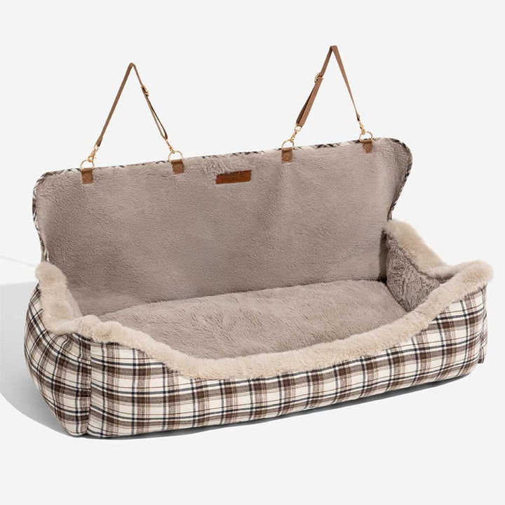 Pluche Autostoel voor Huisdieren – RideSafe CozySeat