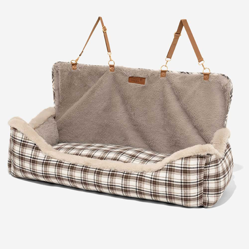Pluche Autostoel voor Huisdieren – RideSafe CozySeat