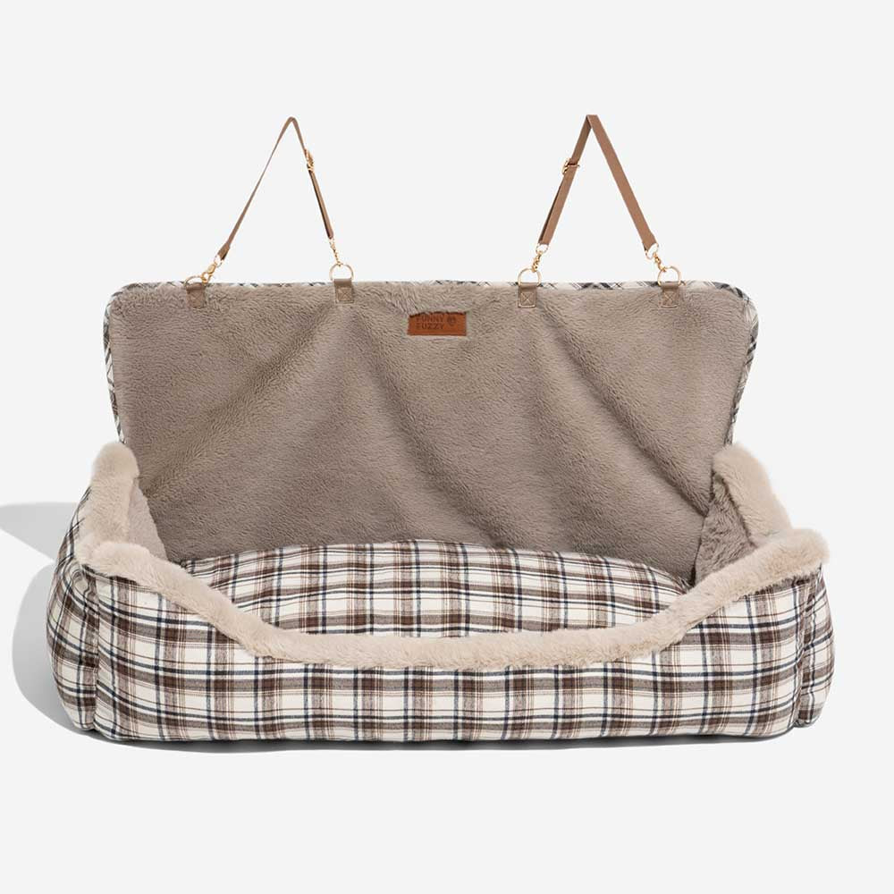 Pluche Autostoel voor Huisdieren – RideSafe CozySeat