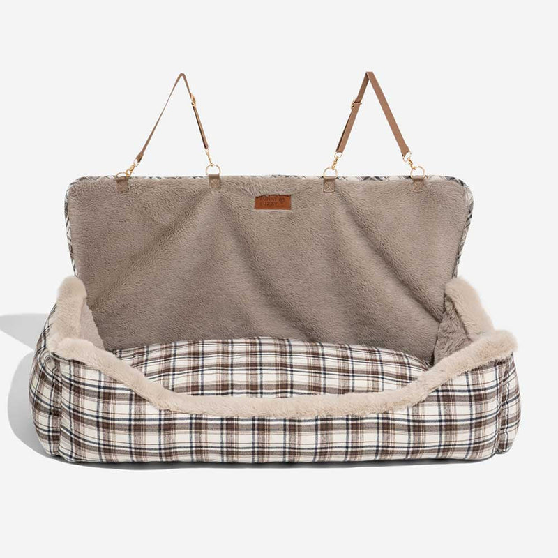 Pluche Autostoel voor Huisdieren – RideSafe CozySeat