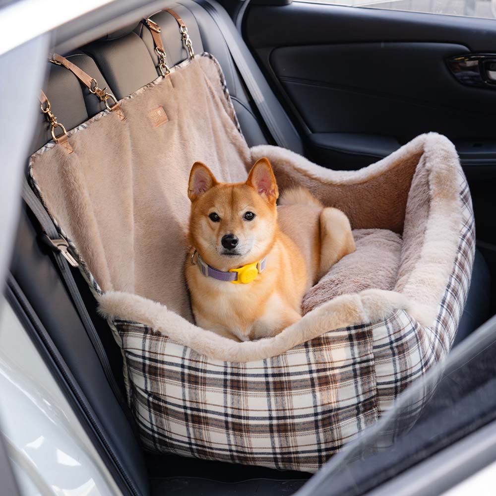 Pluche Autostoel voor Huisdieren – RideSafe CozySeat