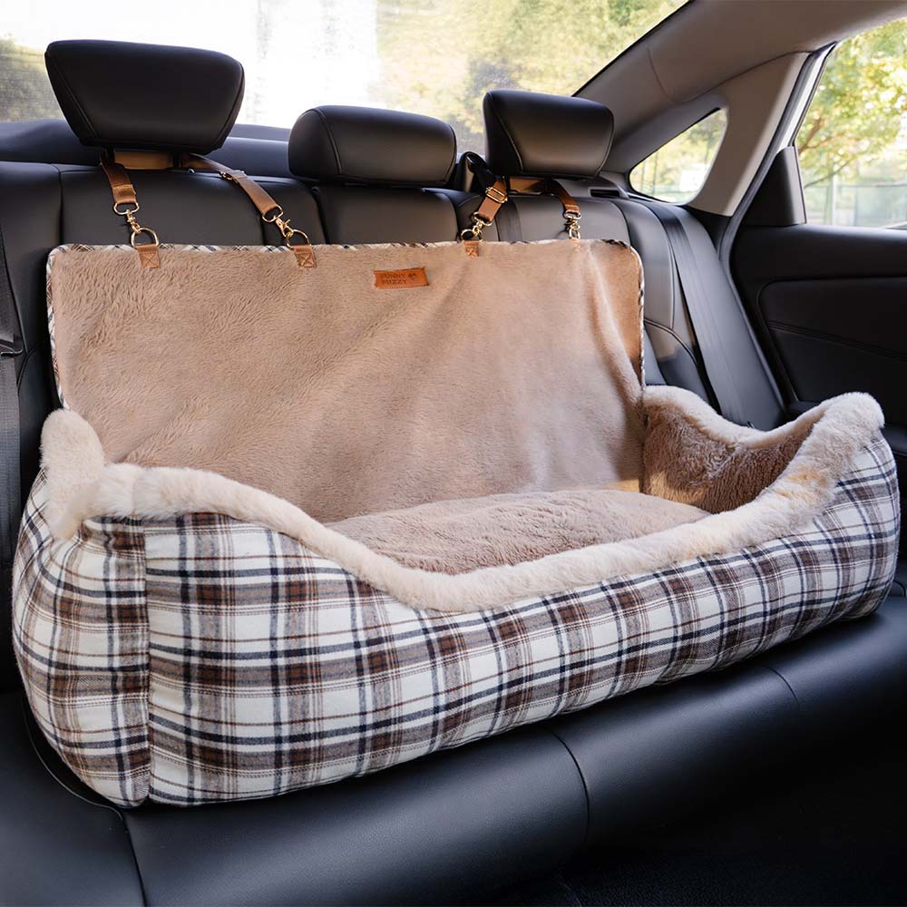 Pluche Autostoel voor Huisdieren – RideSafe CozySeat