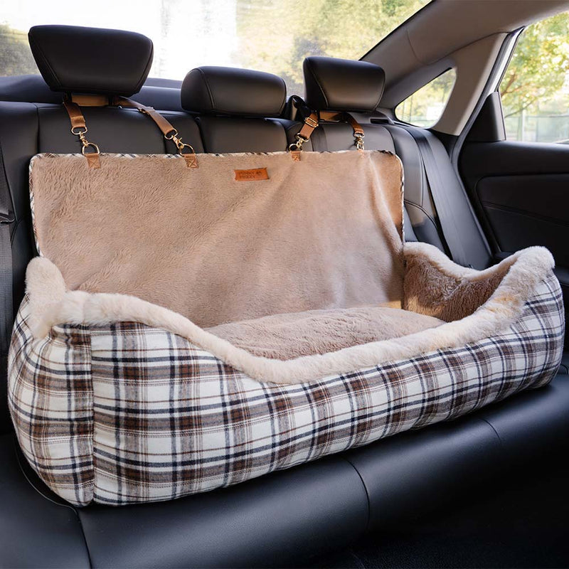 Pluche Autostoel voor Huisdieren – RideSafe CozySeat