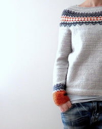 Skandinavischer trendiger Pullover mit lebendigem Muster - NordicChic