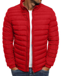Einfarbige Jacke mit Reißverschluss - Ethan