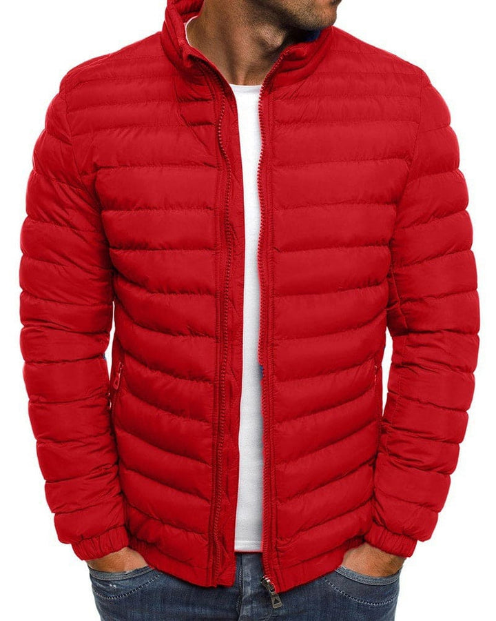 Einfarbige Jacke mit Reißverschluss - Ethan
