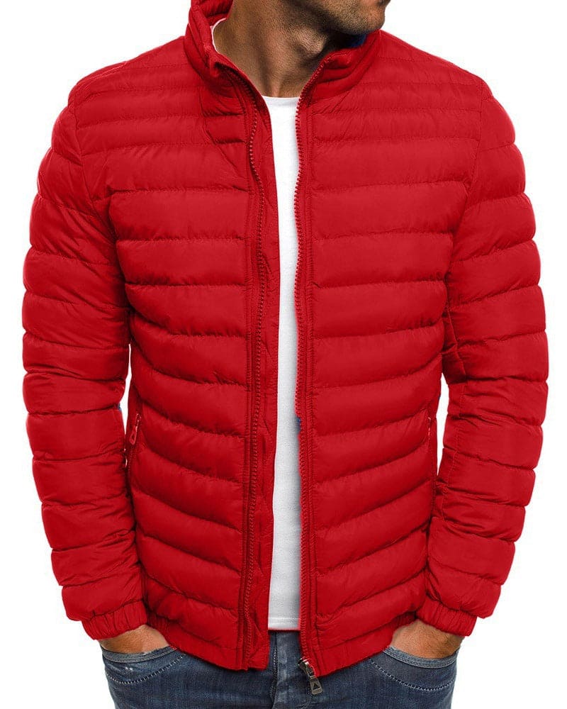 Einfarbige Jacke mit Reißverschluss - Ethan