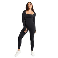 Sportlicher Jumpsuit mit Quadratischem Ausschnitt – Mira