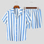 Stilvolles Herren-Sommer-Set mit Streifenmuster - StreifenFrisch