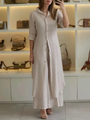Zweiteiliges Damen-Sommer-Set aus Leinen - Amaya