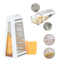 Double-sided kitchen grater with catch tray - GratoRasp