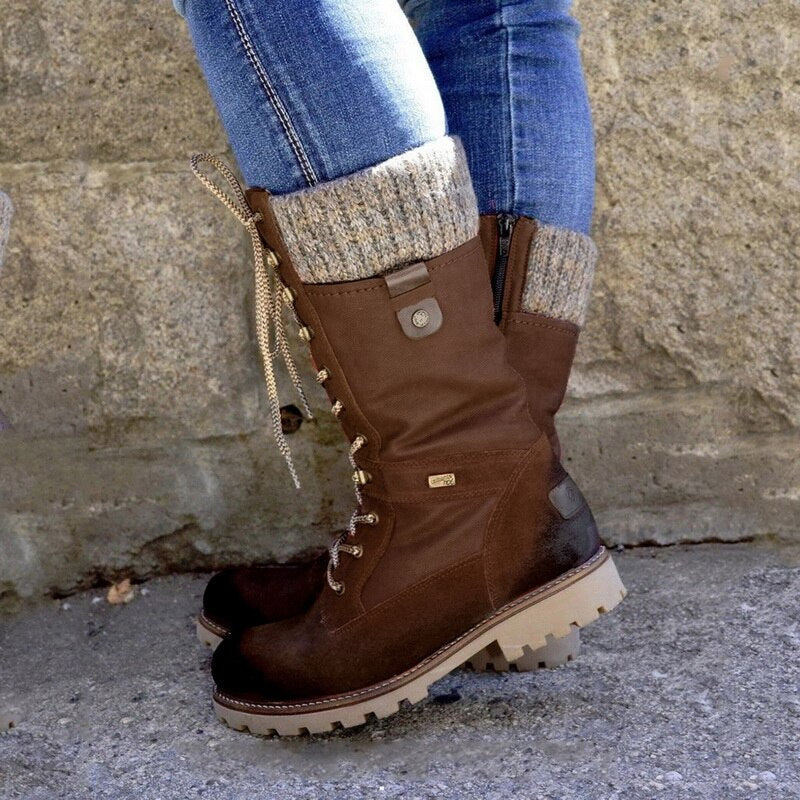 Stilvolle Hohe Damen-Winterstiefel - Nora
