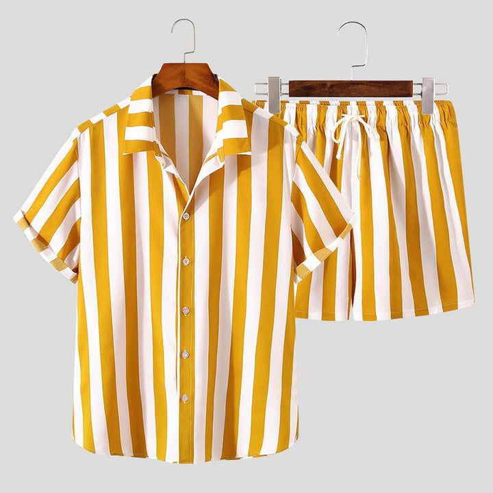 Stilvolles Herren-Sommer-Set mit Streifenmuster - StreifenFrisch