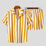 Stilvolles Herren-Sommer-Set mit Streifenmuster - StreifenFrisch