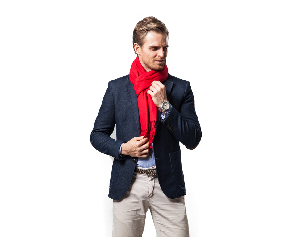 Rode Kasjmier Sjaal | Zachte en warme kasjmier sjaal