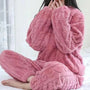 Olivia Gerippter Pyjama | Weicher Loungewear
