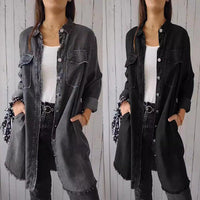 Bequemes Fake-Denim Hemd - Sophie