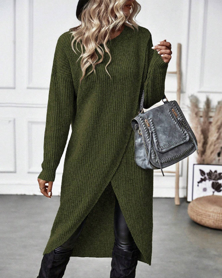 Stilvolles Einfarbiges Sweatkleid - Lina