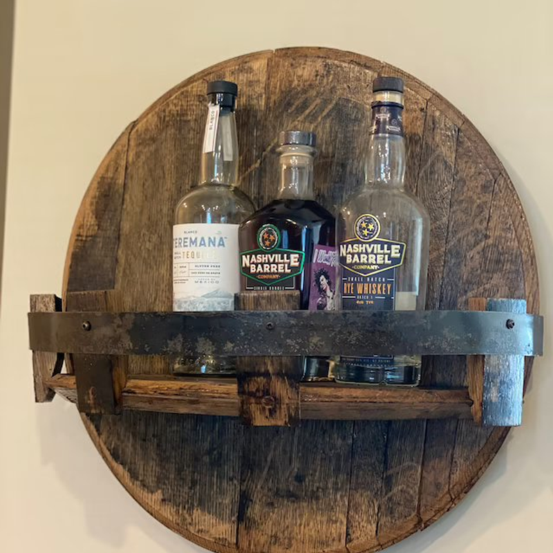 Bourbon Whiskey Fassregal aus Eichenholz – Oakspire