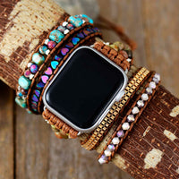 Jaspis & Onyx Boho Apple Watch Armband - Lyra