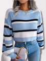 Gestreifter Crop-Pullover - Emory