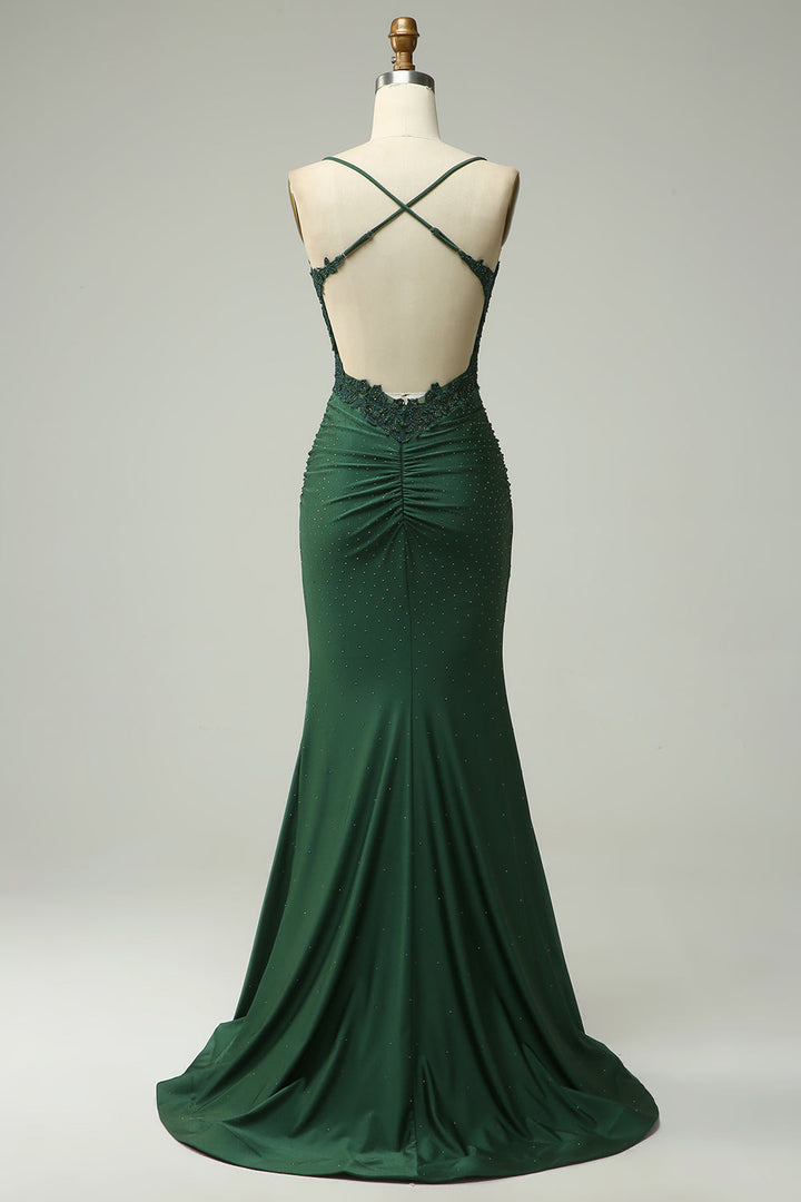 Stylish Mermaid Halter Neck Ball Gown - Lara