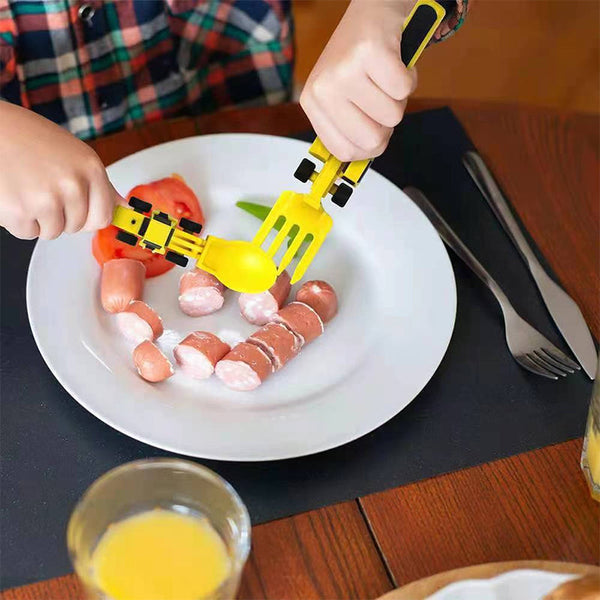 Bulldozer Children's Cutlery Set - ConstructoFork