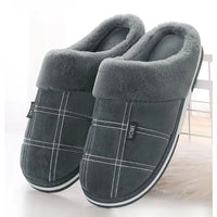 Check Slip-ons | Velvet-soft checked slippers