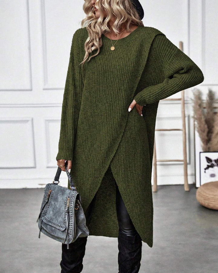 Stilvolles Einfarbiges Sweatkleid - Lina