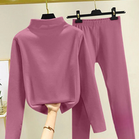 Zweiteiliges Damen-Winterset mit Fleece-Pullover und Hose – Eva