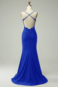 Stylish Mermaid Halter Neck Ball Gown - Lara