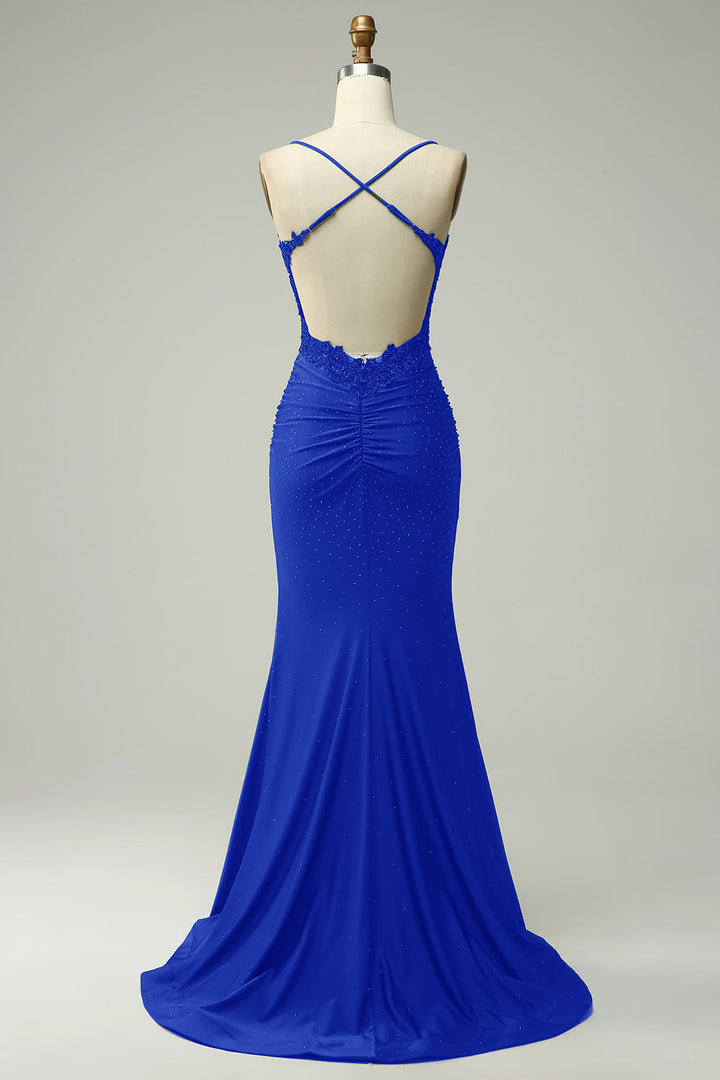 Stylish Mermaid Halter Neck Ball Gown - Lara