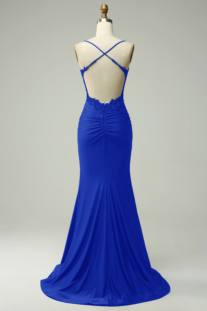 Stylish Mermaid Halter Neck Ball Gown - Lara