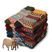 Retro Woolies Set | Warme und bequeme Socken mit stilvollem Design