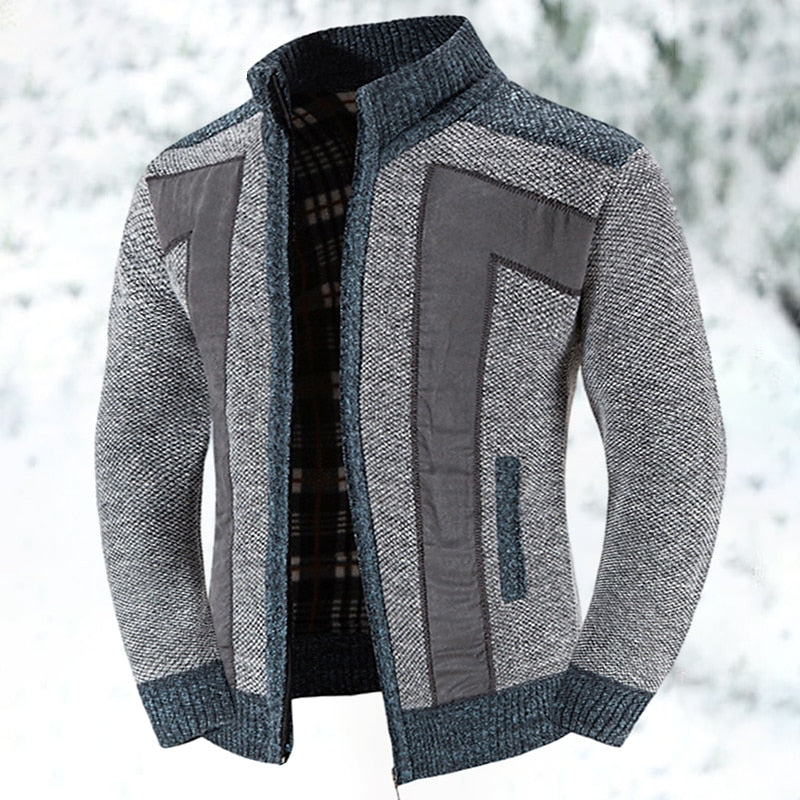 Wolljacke mit Reißverschluss und Pullover - Leon