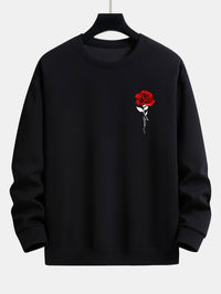 Damen-Sweatshirt mit Rosenmuster - Amelia