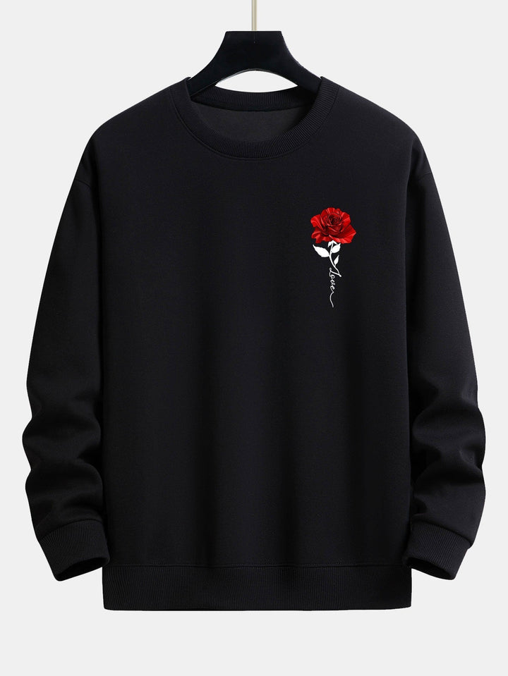 Damen-Sweatshirt mit Rosenmuster - Amelia
