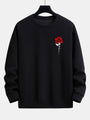 Damen-Sweatshirt mit Rosenmuster - Amelia