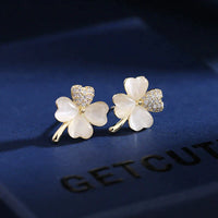 Four-Leaf Clover Earrings | Elegant Lucky Charms for Your Ears